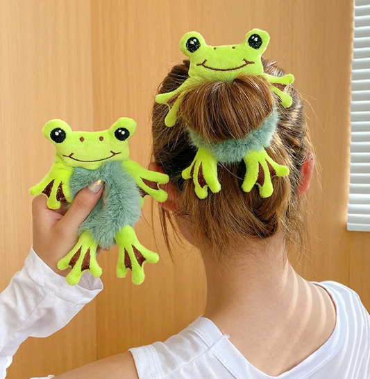 Frog Crazy Hair Tie