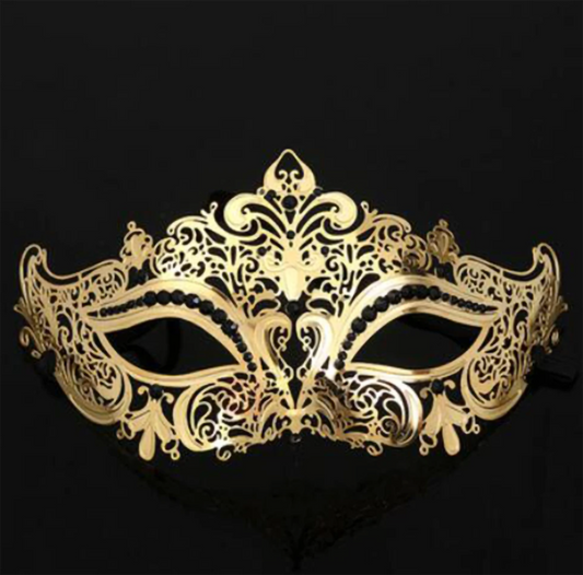 Gold Venetian Metal Mask
